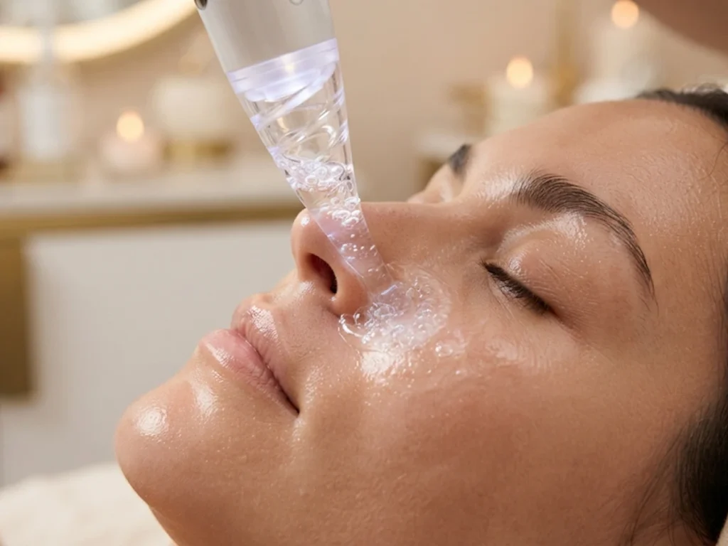Công Nghệ Aqua Peel Hút Sạch Bã Nhờn Bằng Đầu Xoáy Nước: Có Làm Giãn Nở Lỗ Chân Lông?
